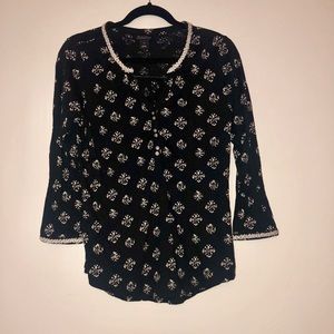 Lucky brand 3/4 sleeve top